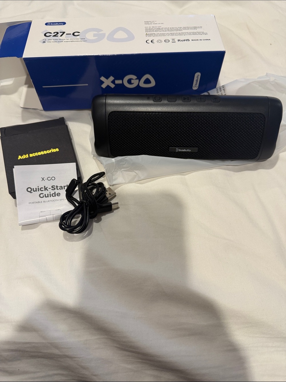 C27-C Portable Bluetooth Speaker - Black